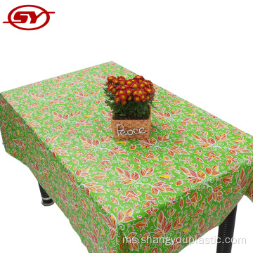 Flannel Disokong Peva Tablecloth